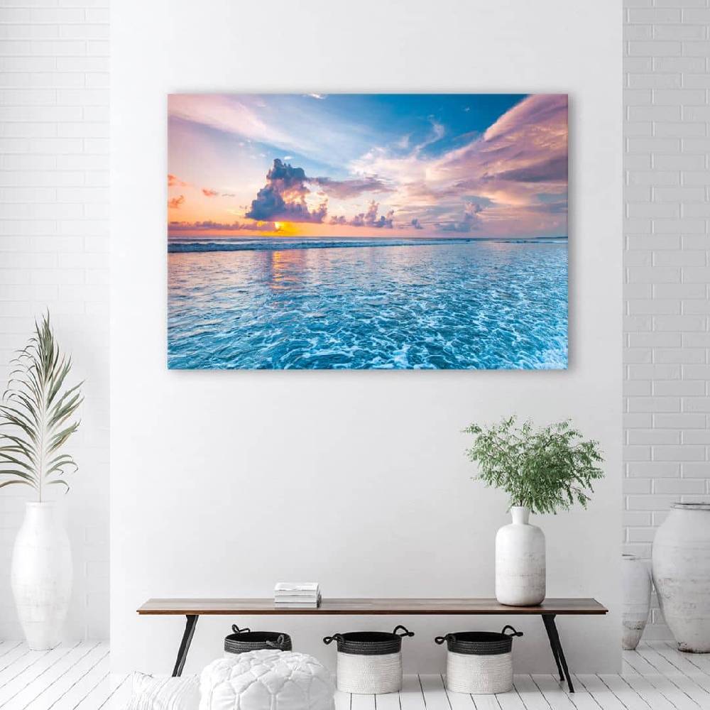 Kaeppel Leinwandbild, Sonnenuntergang am Meer Muttertagsangebot