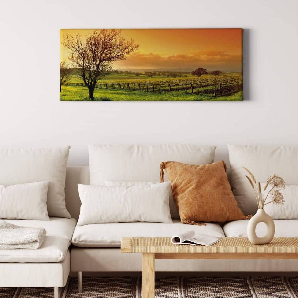 Kaeppel Leinwandbild Weinlandschaft - Panorama Lagerräumung