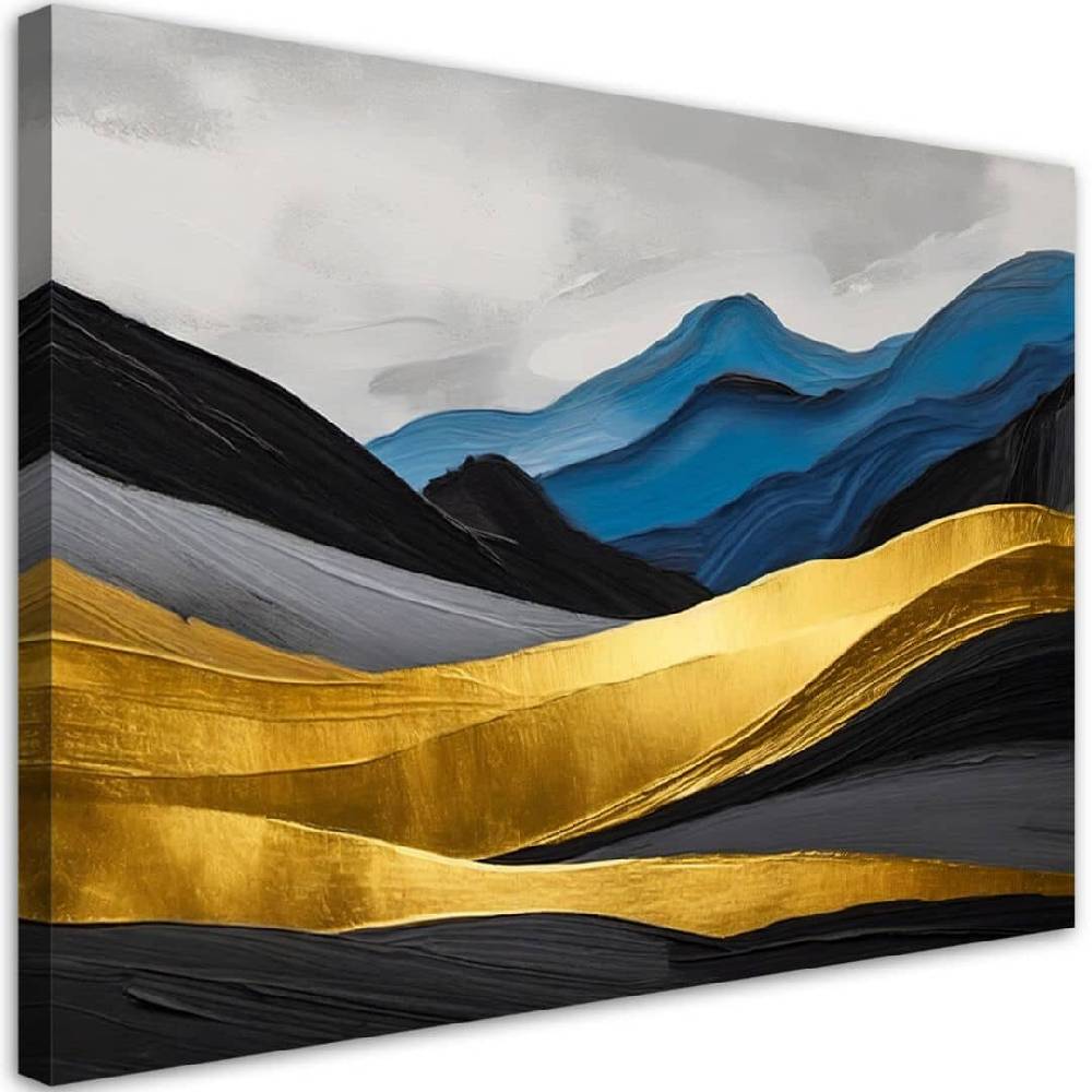 Kaeppel Leinwandbild, Berge abstrakt gold glamour Neueste Mode