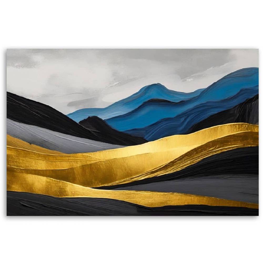 Kaeppel Leinwandbild, Berge abstrakt gold glamour Neueste Mode