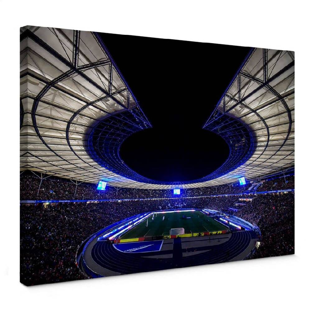 Kaeppel Leinwandbild Hertha BSC Olympiastadion bei Nacht Online Outlet