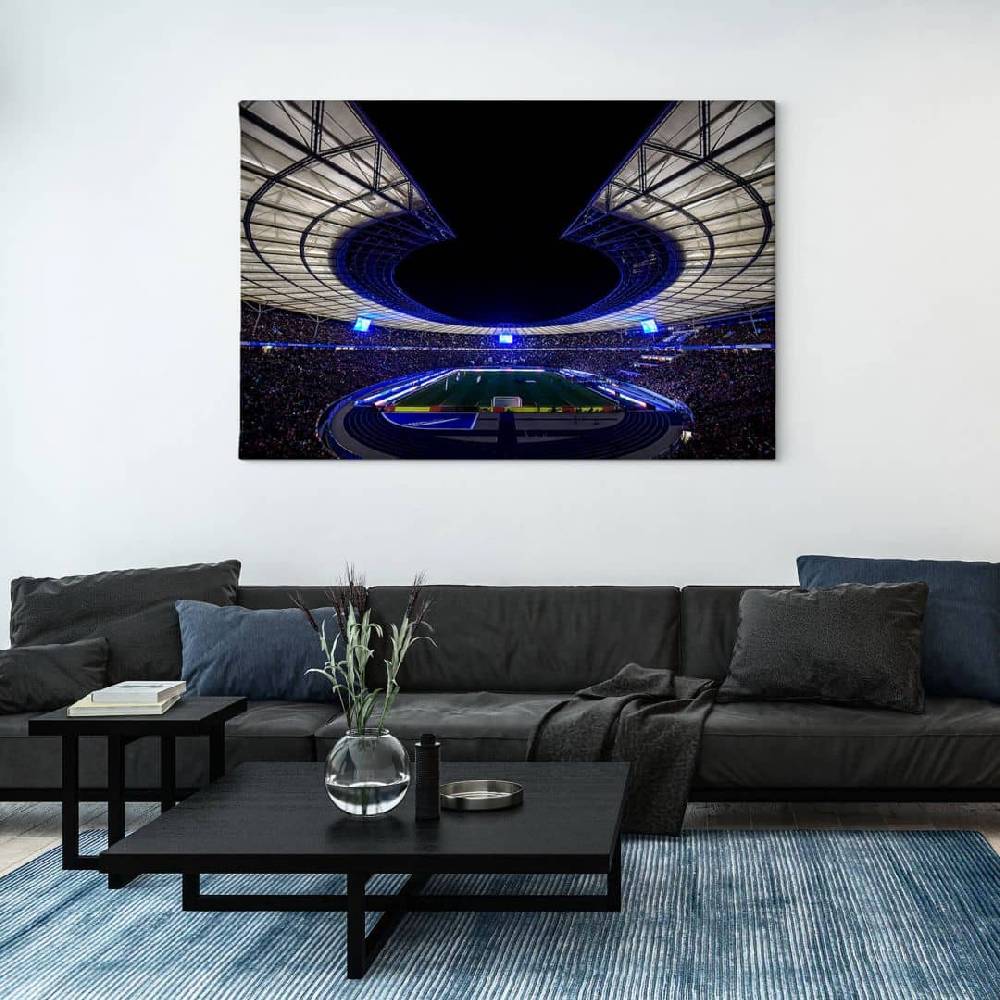 Kaeppel Leinwandbild Hertha BSC Olympiastadion bei Nacht Online Outlet