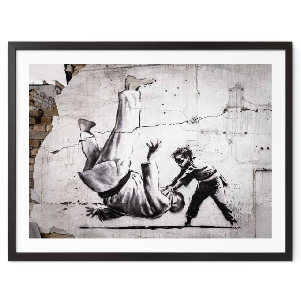 Kaeppel Poster Banksy in der Ukraine - Ein kleiner Judoka Exklusive Angebote