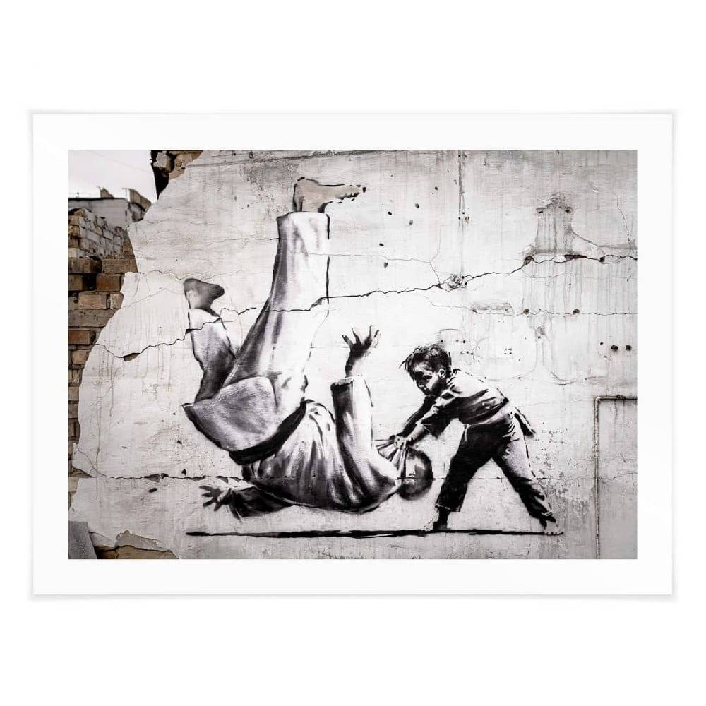 Kaeppel Poster Banksy in der Ukraine - Ein kleiner Judoka Exklusive Angebote