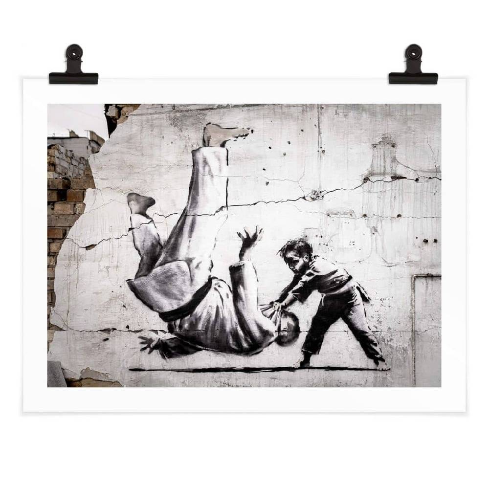 Kaeppel Poster Banksy in der Ukraine - Ein kleiner Judoka Exklusive Angebote