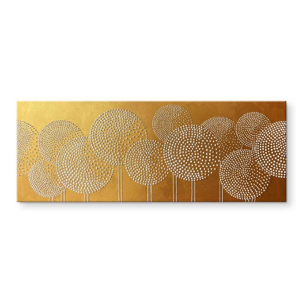 Kaeppel Acrylglasbild Blumen aus weißen Perlen - Grande - Panorama Bestseller