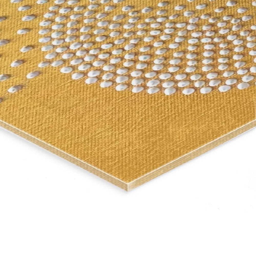 Kaeppel Acrylglasbild Blumen aus weißen Perlen - Grande - Panorama Bestseller