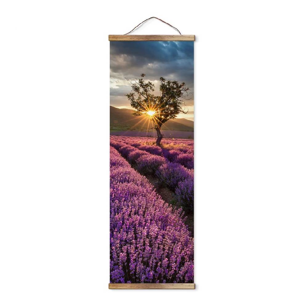 Kaeppel Stoffbild Lavendelblüte in der Provence - Panorama Letzter Tag