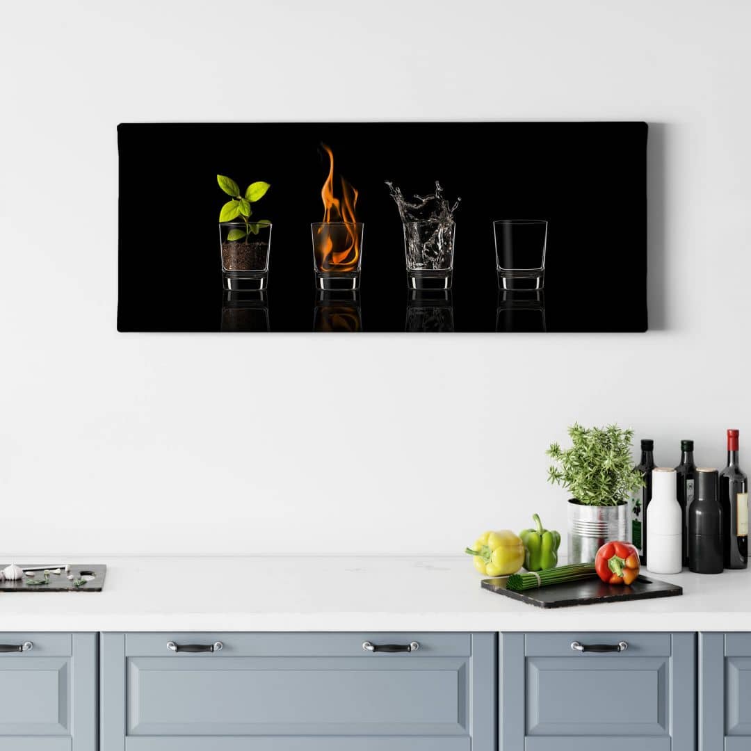 Kaeppel Leinwandbild Frutos Vargas - The Four Elements - Panorama 50% Rabatt mit kostenlosem Versand