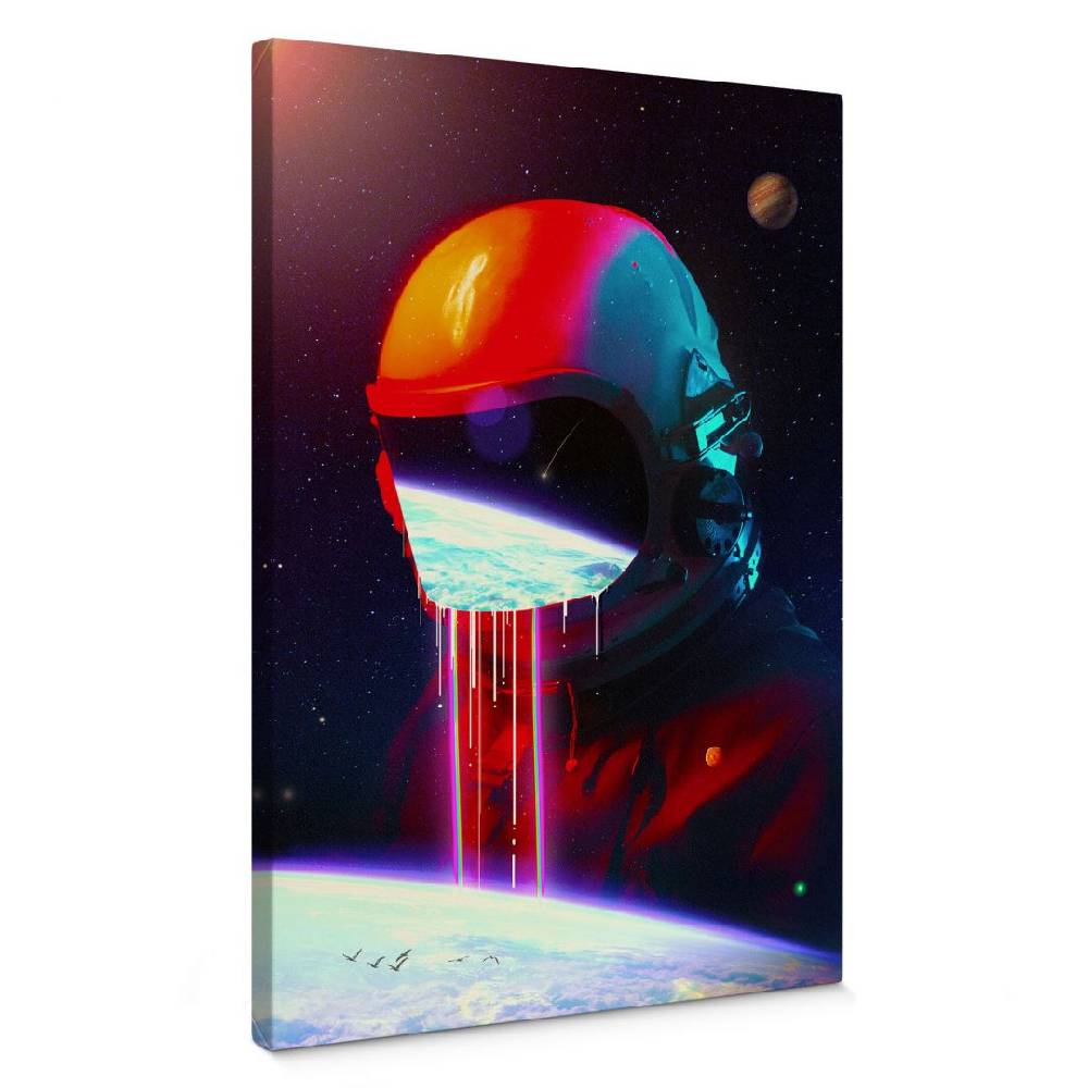 Kaeppel Leinwandbild Astronaut mit Blick auf die Erde - Nicebleed Black Friday Preise