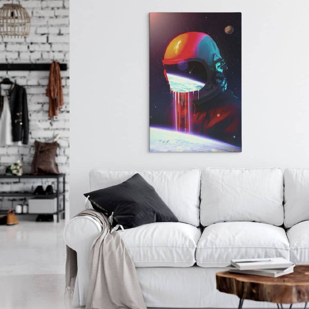 Kaeppel Leinwandbild Astronaut mit Blick auf die Erde - Nicebleed Black Friday Preise