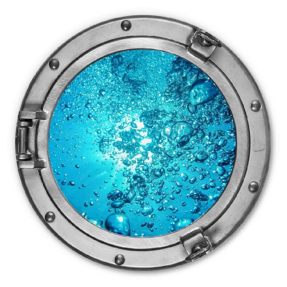 Kaeppel Alu-Dibond 3D-Optik Bullauge - Sound of a Ocean - Rund
