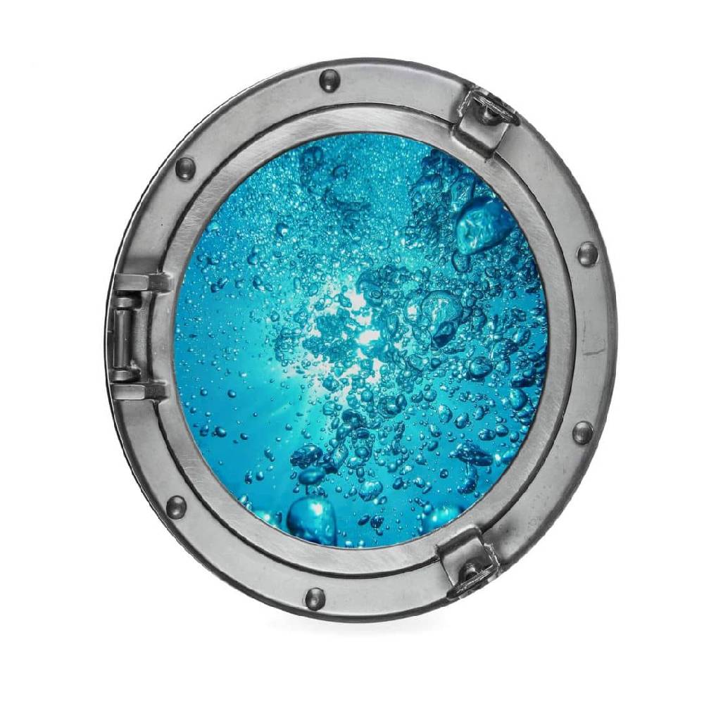 Kaeppel Alu-Dibond 3D-Optik Bullauge - Sound of a Ocean - Rund 50% Rabatt für begrenzte Zeit