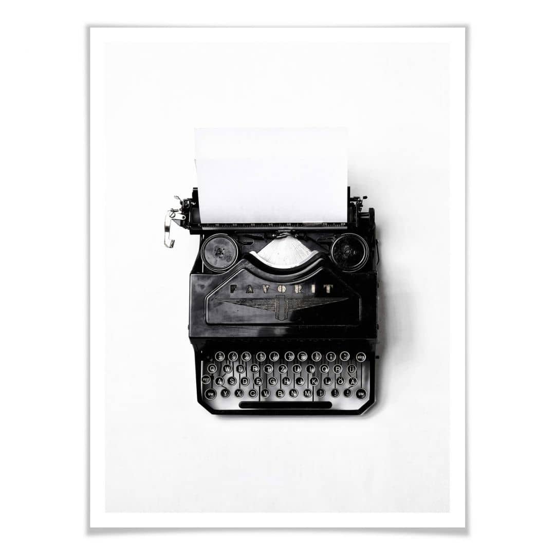 Kaeppel Poster Typewriter Sonderangebot