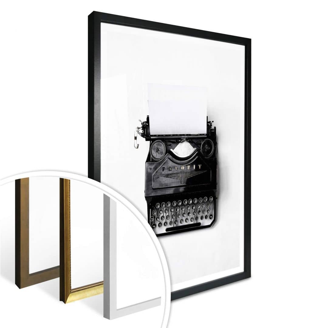Kaeppel Poster Typewriter Sonderangebot