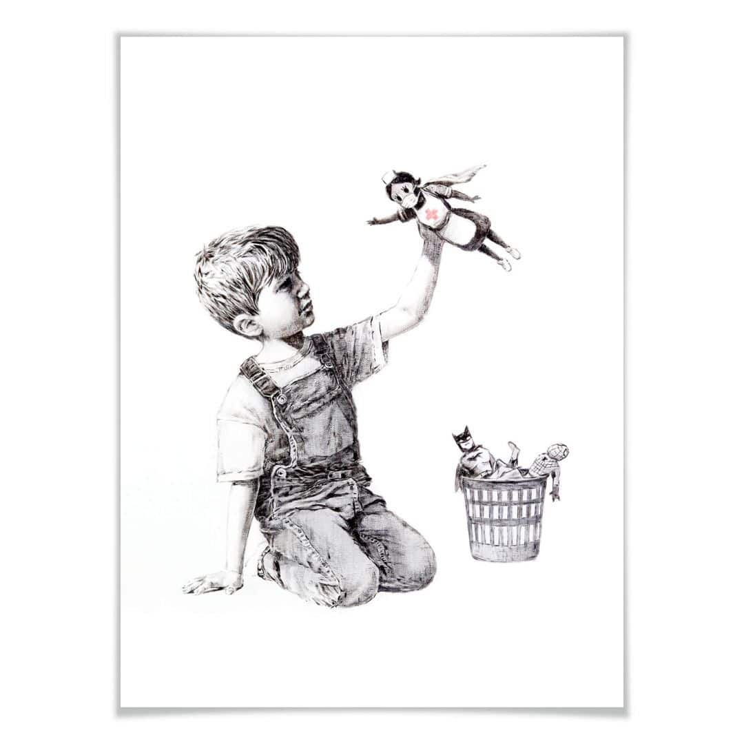 Kaeppel Poster Banksy - Real Hero Günstig kaufen