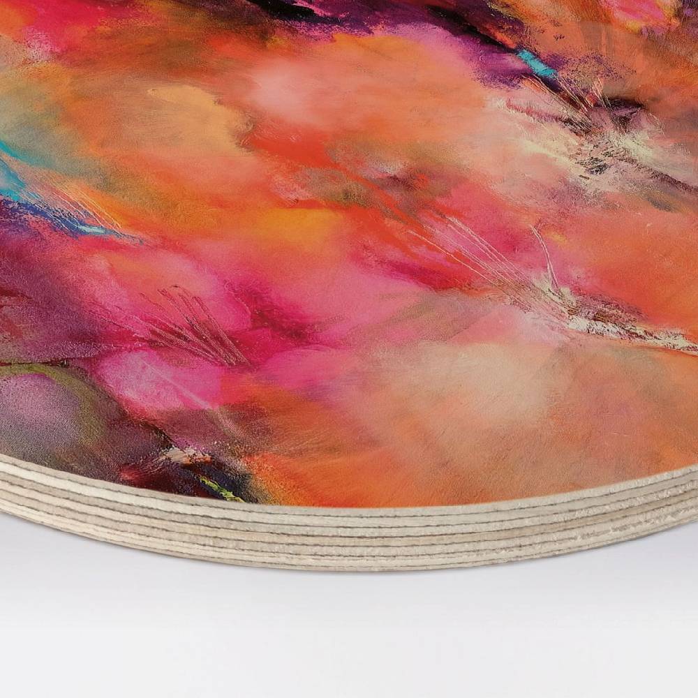 Kaeppel Holzbild Farbfeuerwerk - Schmucker - Rund Flash Sale