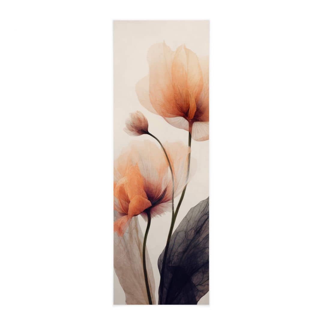 Kaeppel Stoffbild mit Blumen - Zarte Blüten Panorama - Treechild Exklusivangebot