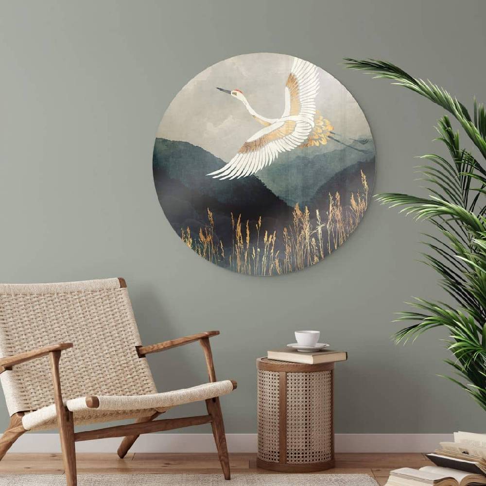 Kaeppel Glasbild SpaceFrog Designs - Eleganz - Rund Preisnachlass