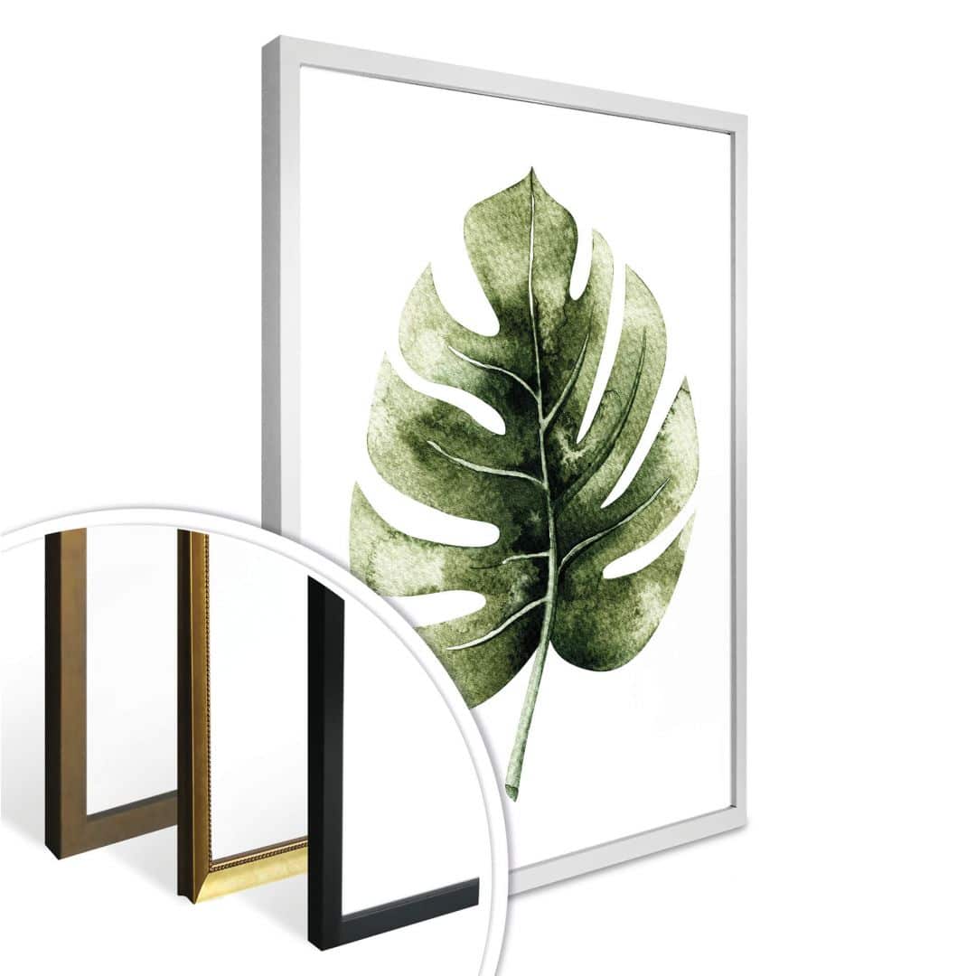 Kaeppel Poster Kvilis - Monstera Leaf Lagerräumung