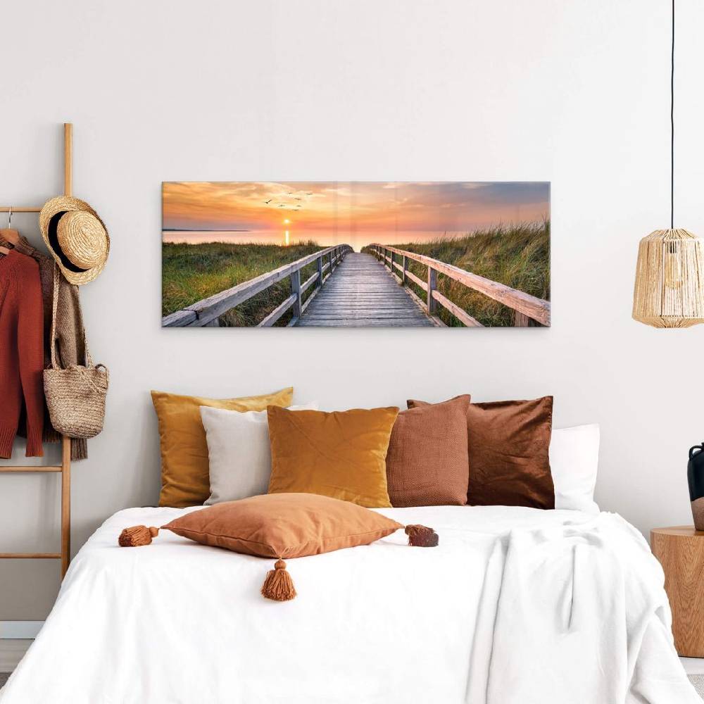 Kaeppel Acrylglasbild Dünen im Sonnenuntergang - Panorama Top Angebot
