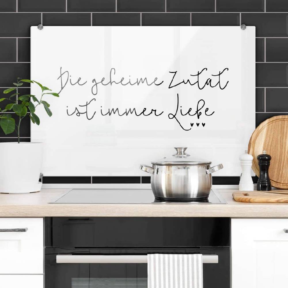 Kaeppel Spritzschutz Die geheime Zutat ist immer Liebe