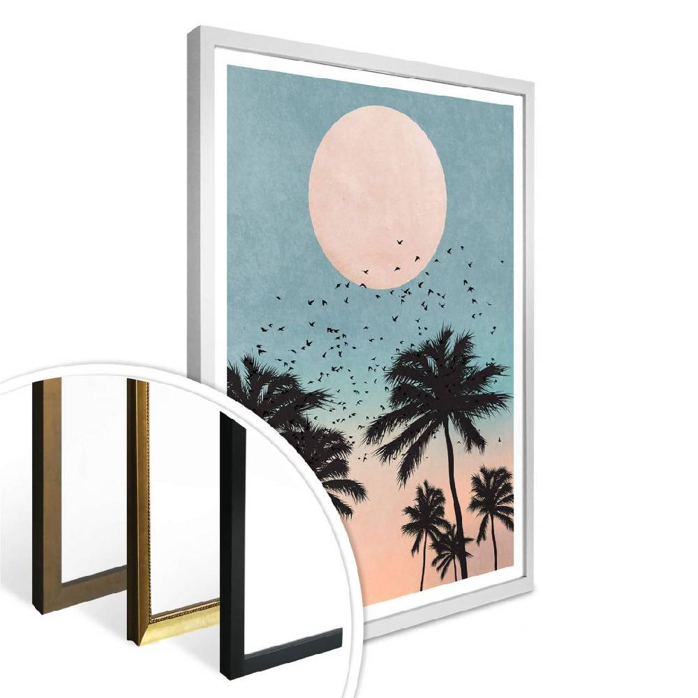 Kaeppel Poster Kubistika - Sonnenuntergang Bestseller