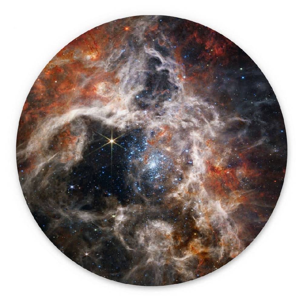 Kaeppel Wandbild James Webb Telescope - Tarantula Nebula - Alu-Dibond - Rund
