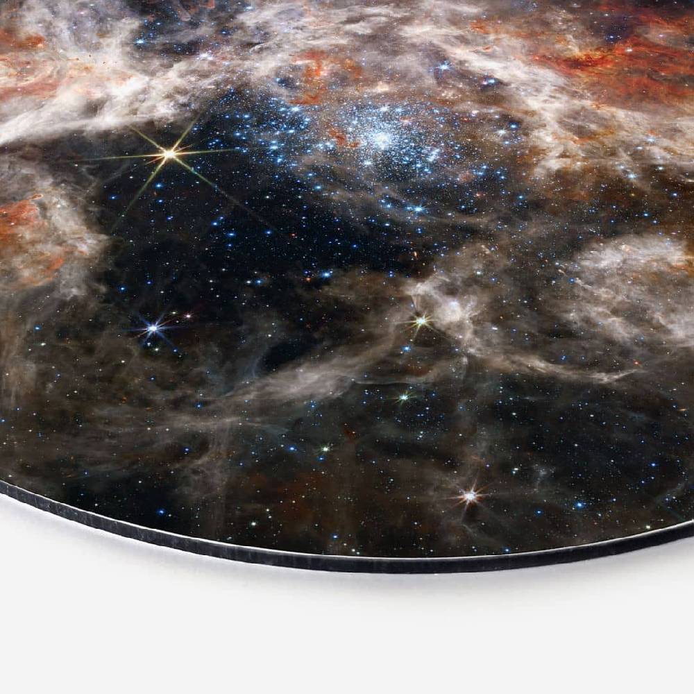 Kaeppel Wandbild James Webb Telescope - Tarantula Nebula - Alu-Dibond - Rund Räumungsverkauf