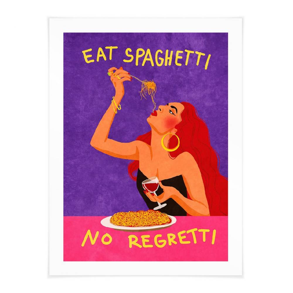 Kaeppel Poster Spaghetti und Wein - Oltmanns Discount Store für neue Produkte
