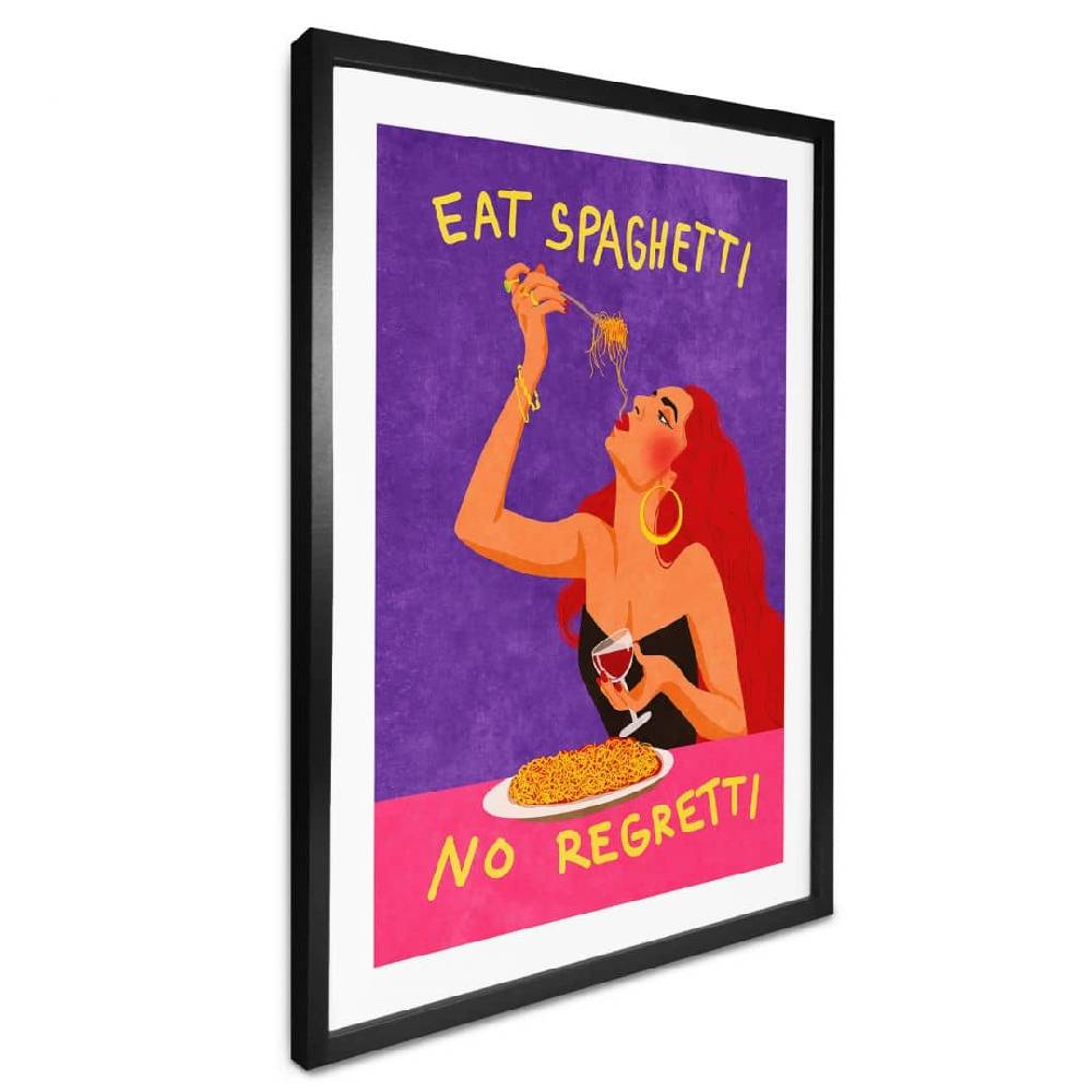 Kaeppel Poster Spaghetti und Wein - Oltmanns Discount Store für neue Produkte