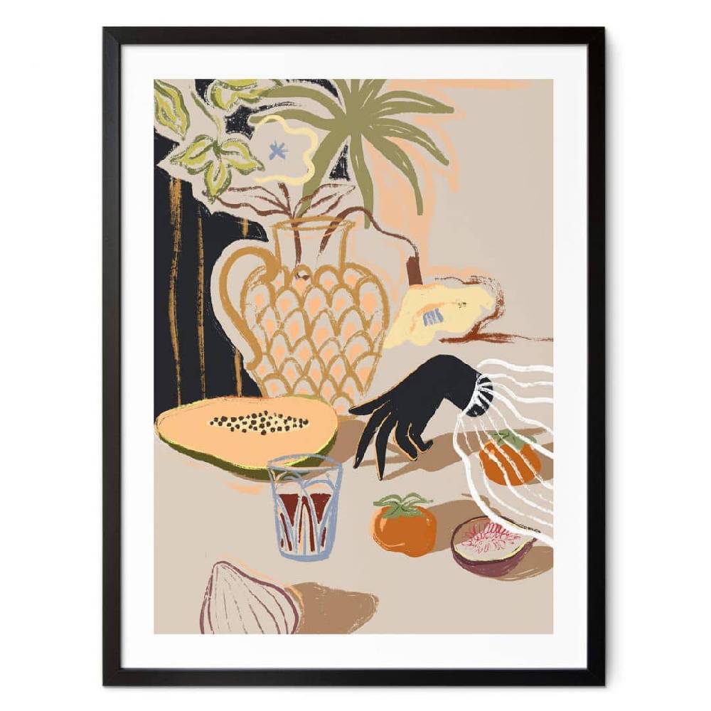 Kaeppel Poster Kunstdruck - Arty Guava - Exotische Früchte zum Frühstück