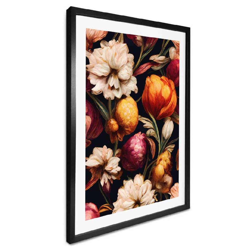 Kaeppel Poster Blumen - Blütenkelche in Ocker und Pink - Treechild Osterangebot