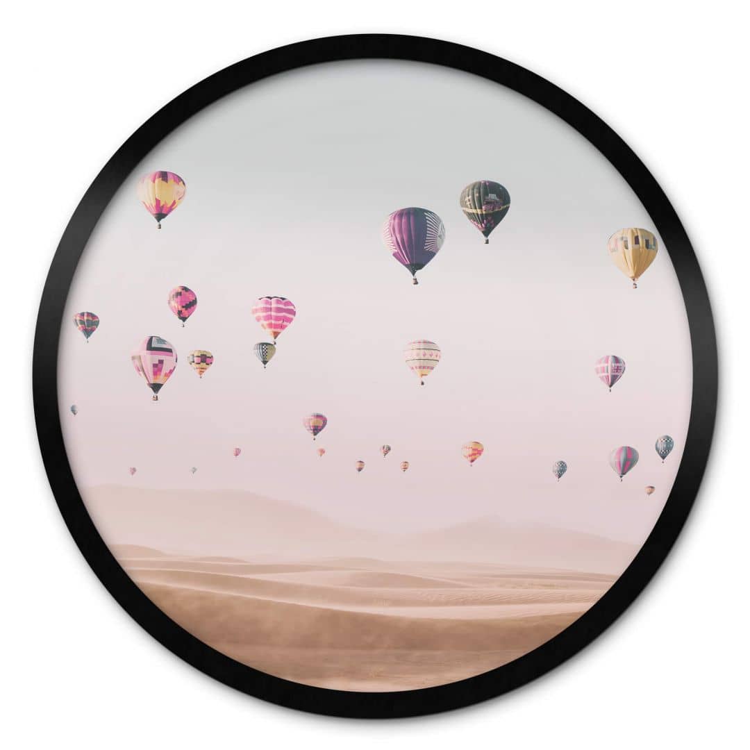 Kaeppel Poster Sisi & Seb - Heißluftballon - Rund