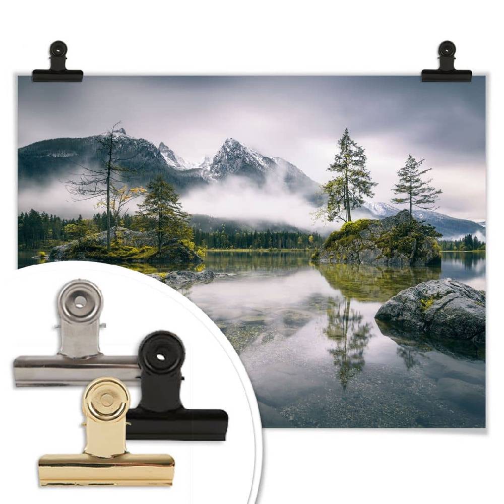 Kaeppel Poster Wiemer - Nebel über Hintersee Blitzangebot