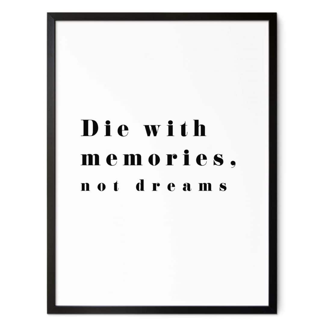 Kaeppel Poster 1X Studio - Die with memories