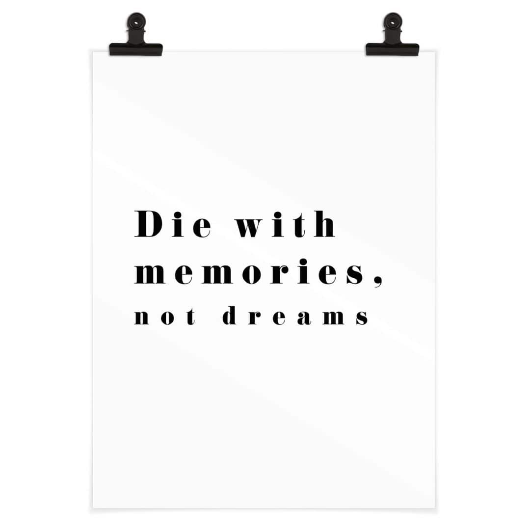 Kaeppel Poster 1X Studio - Die with memories Tägliche Deals
