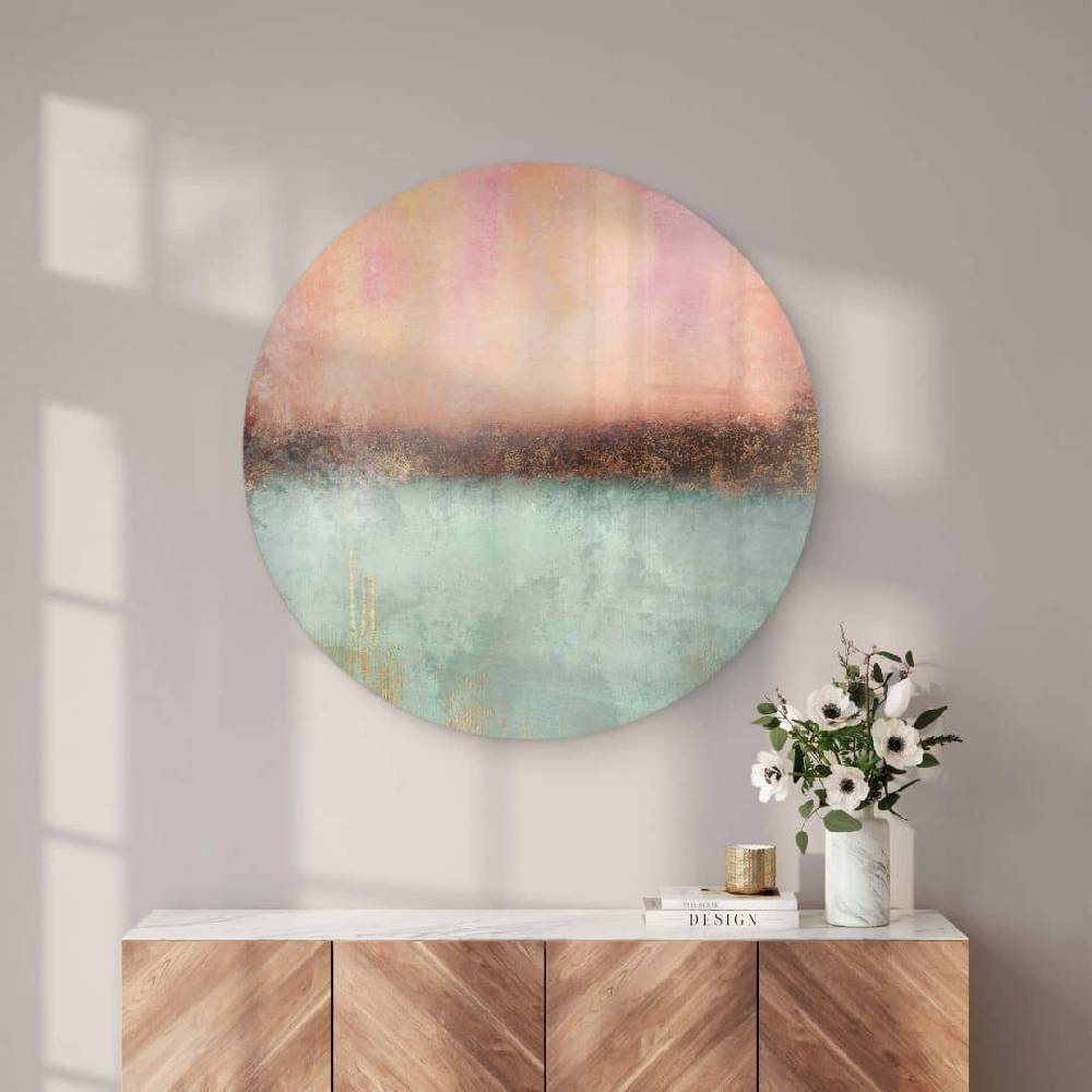 Kaeppel Glasbild Fredriksson - Farben des Sommers - Rund Bis zu 65% Rabatt