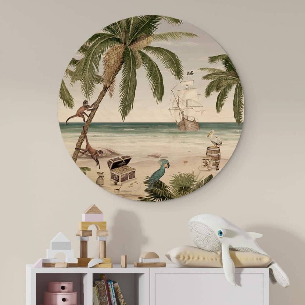 Kaeppel Kinderzimmer Holzbild Kikki Belle - Piratenbucht - Rund Discount Store für neue Produkte
