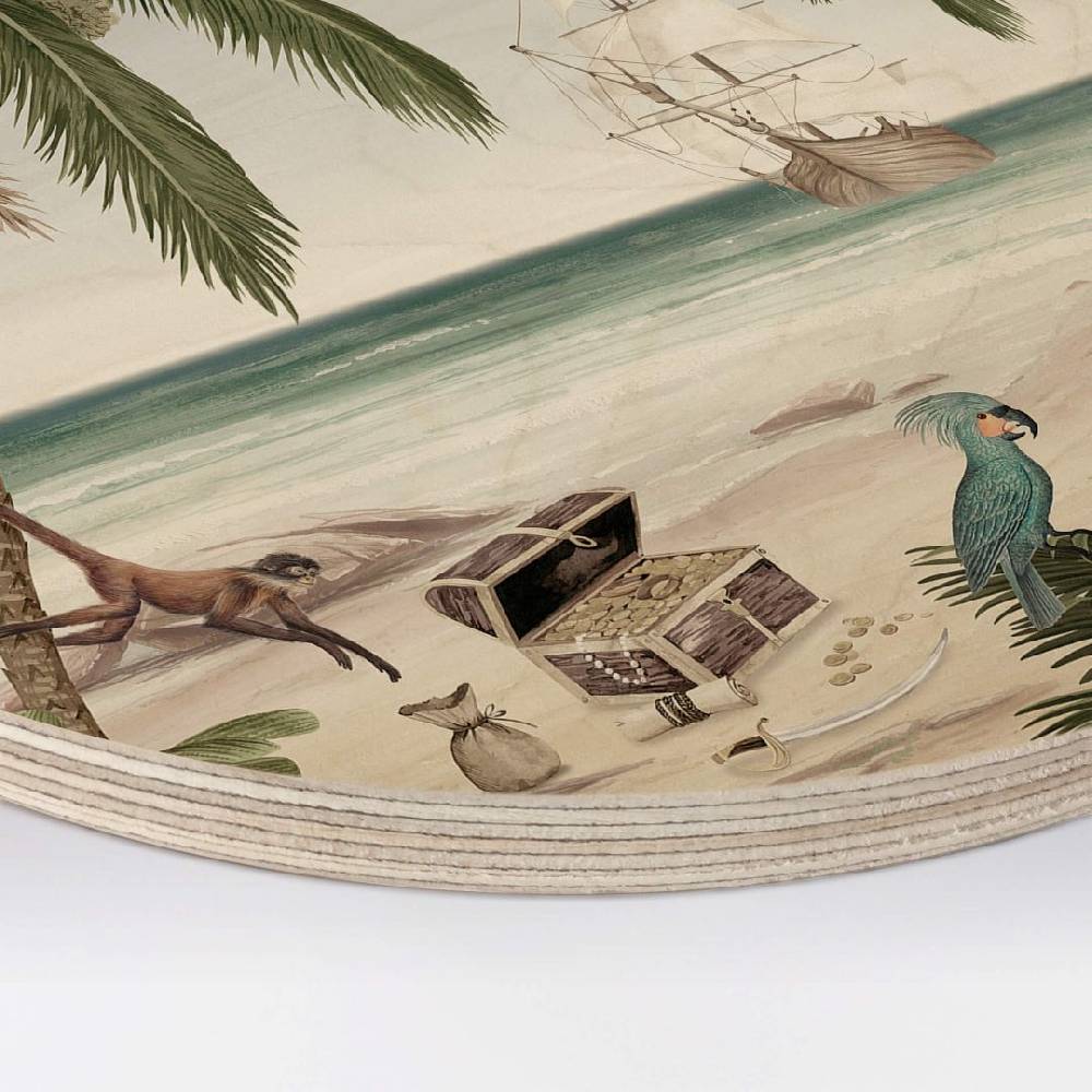 Kaeppel Kinderzimmer Holzbild Kikki Belle - Piratenbucht - Rund Discount Store für neue Produkte