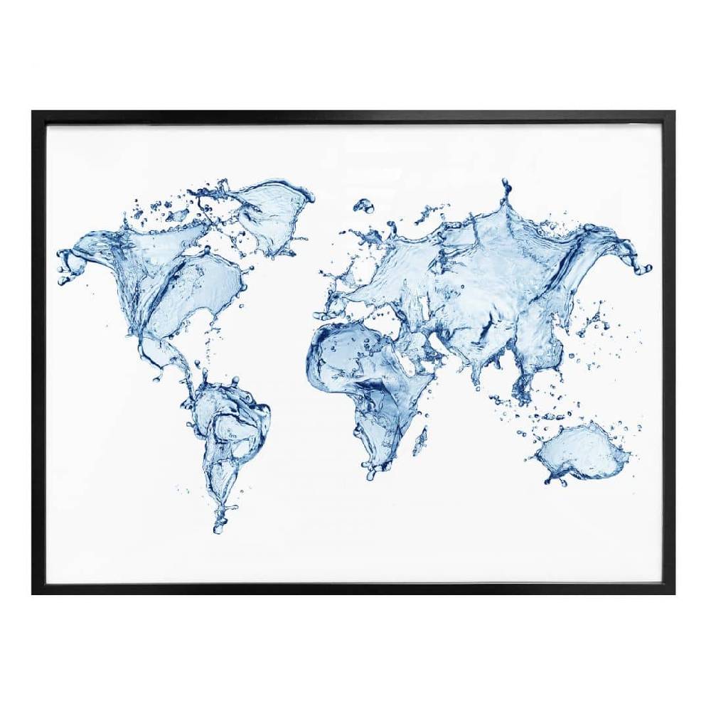 Kaeppel Poster Weltkarte - Splashing Worldmap Clearance-Verkauf