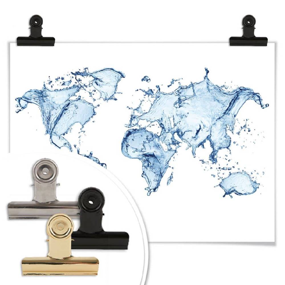 Kaeppel Poster Weltkarte - Splashing Worldmap Clearance-Verkauf