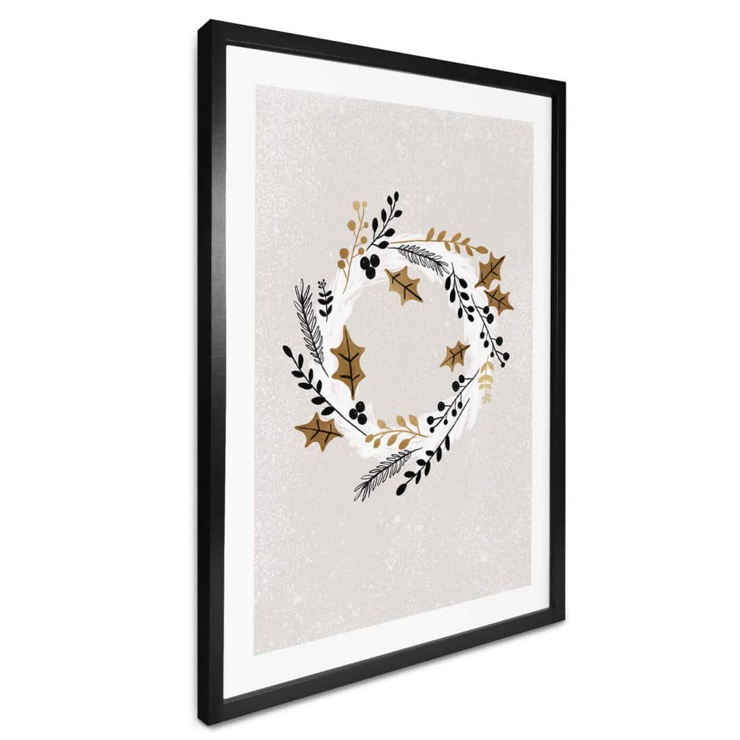 Kaeppel Poster Weihnachten - Festlicher Adventskranz - Orara Studio zollfrei