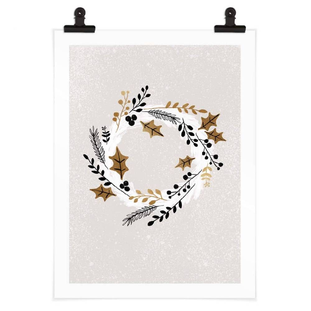 Kaeppel Poster Weihnachten - Festlicher Adventskranz - Orara Studio zollfrei