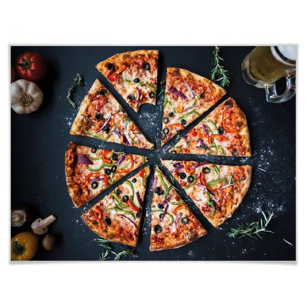 Kaeppel Poster Italienische Pizza