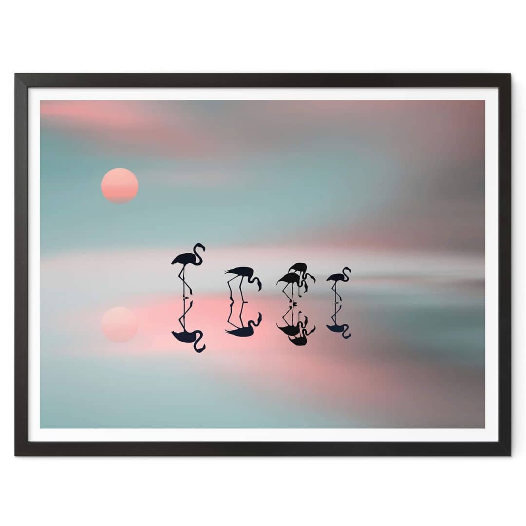 Kaeppel Poster Natalia - Flamingo Familie Rabatte dieses Monats
