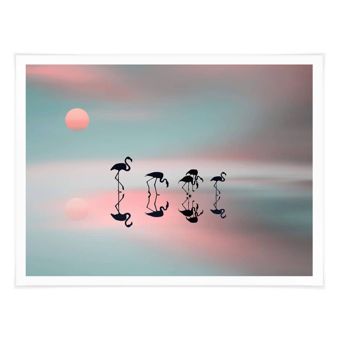 Kaeppel Poster Natalia - Flamingo Familie Rabatte dieses Monats