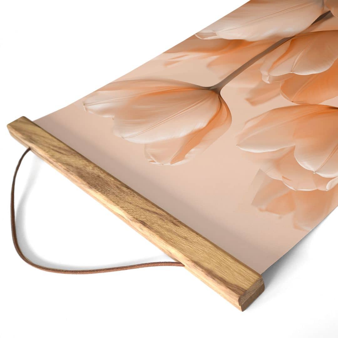 Kaeppel Stoffbild Pfirsichfarbene Tulpen - Treechild Outlet