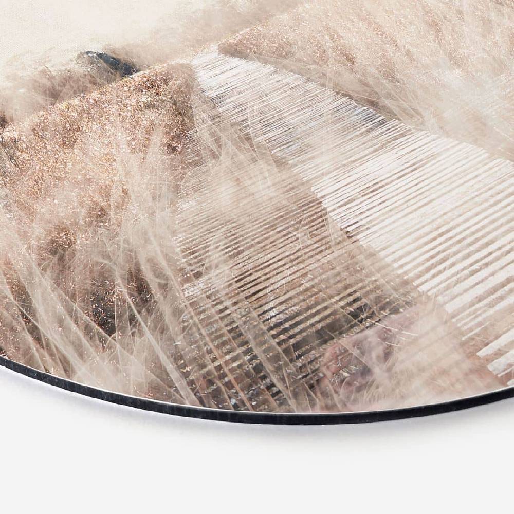 Kaeppel Wandbild Verträumte Landschaft mit Holzsteg - Imaginative - Alu-Dibond - Rund im Angebot
