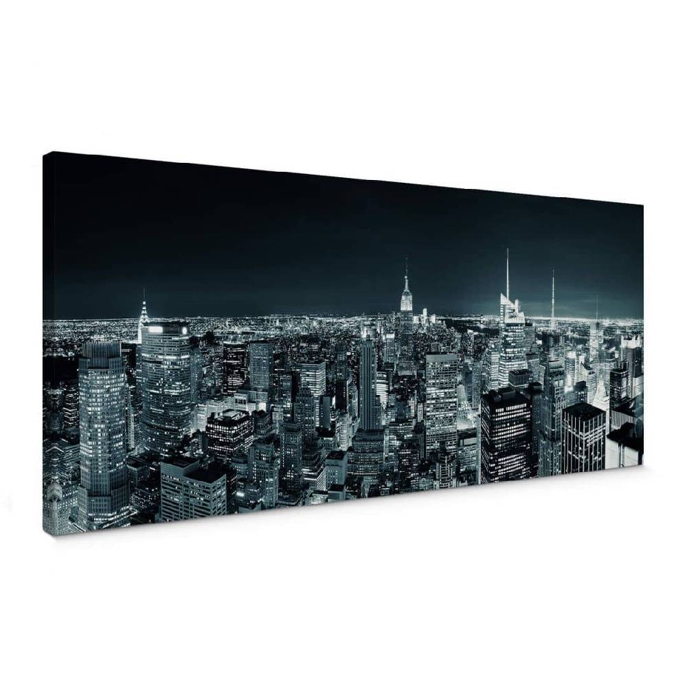 Kaeppel Leinwandbild New York at night 2 - Panorama